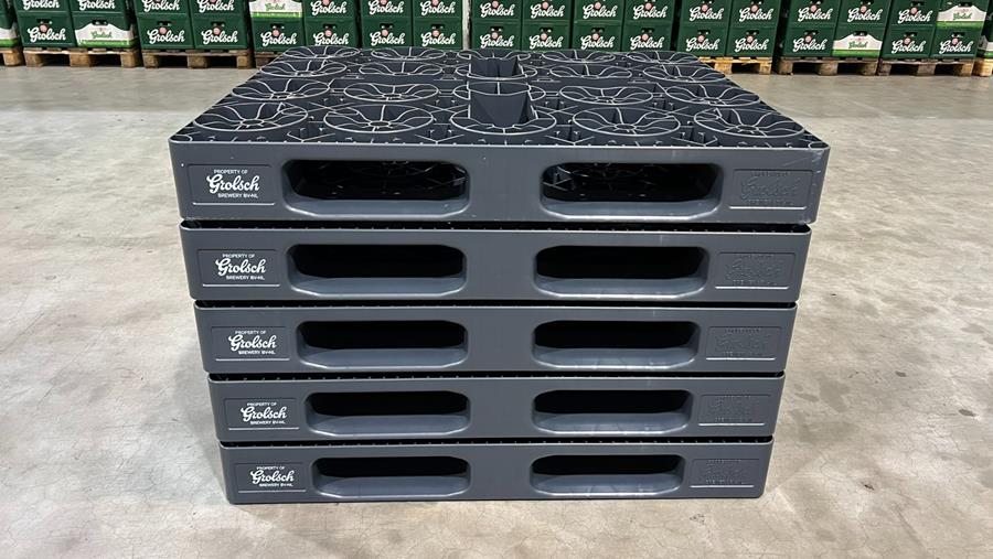 Une palette à fûts 100% PCR pour Grolsch